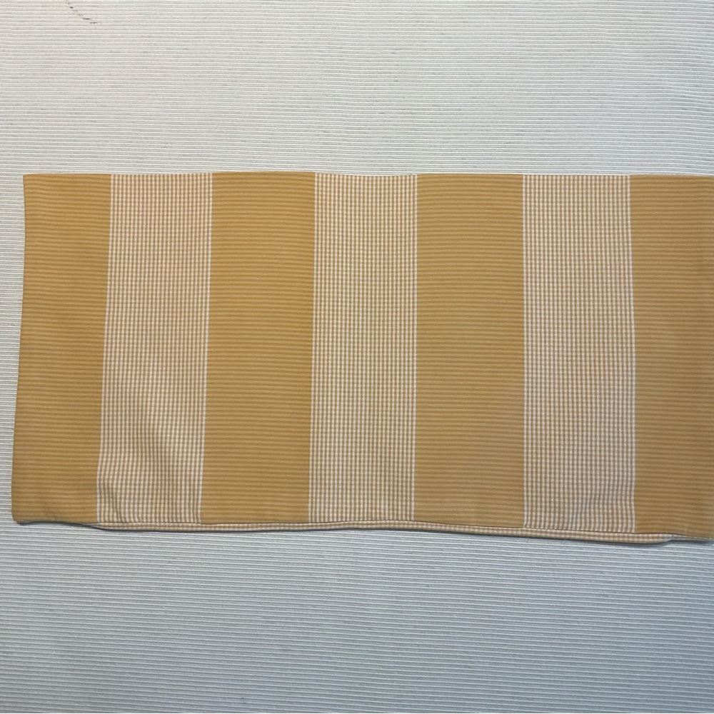 Elegant Striped Gold Accent Pillow